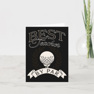 Tarjeta Mejor Profesor De Par Funny Golf Golfer