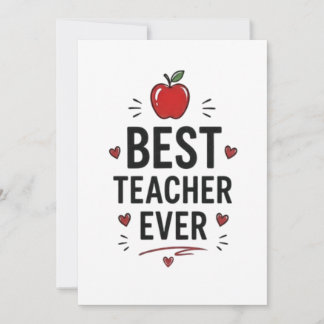 Tarjeta Mejor Profesor de Todos los Tiempos 