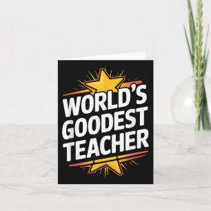 Tarjeta Mejor Profesor del Mundo, Agradecimiento Divertido