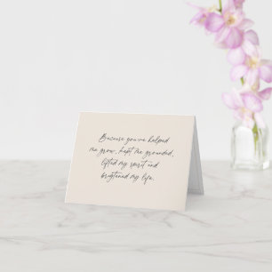 Tarjeta Mejor propuesta de dama de honor de la hermana mej