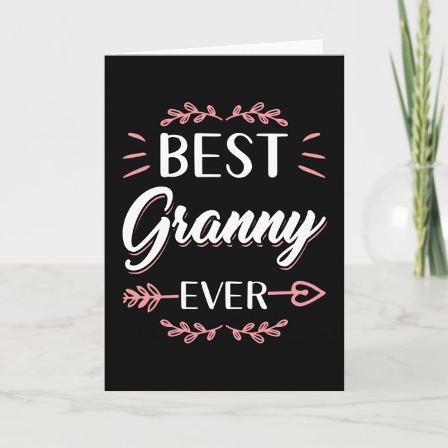 Tarjeta Mejor regalo de abuela de todos los tiempos (Anverso)