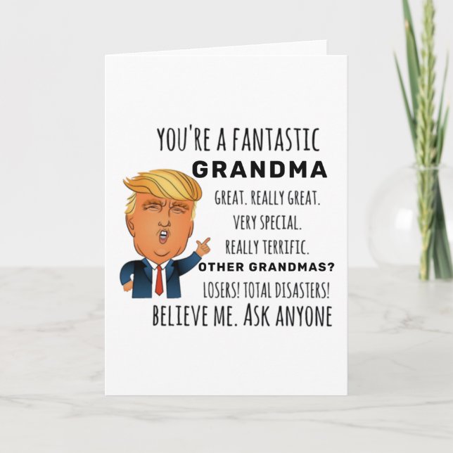 Tarjeta Mejor regalo de cumpleaños de la abuela divertida (Anverso)
