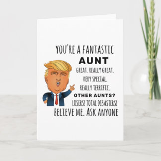 Tarjeta Mejor regalo de cumpleaños de tía divertida