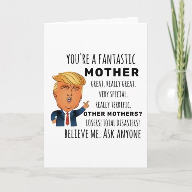 Tarjeta Mejor regalo de cumpleaños materno divertido (Anverso)