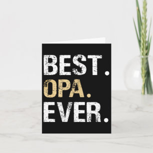 Tarjeta Mejor regalo gráfico de Opa de nieta Abuelo