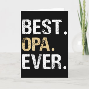 Tarjeta Mejor regalo gráfico de Opa de nieta Abuelo