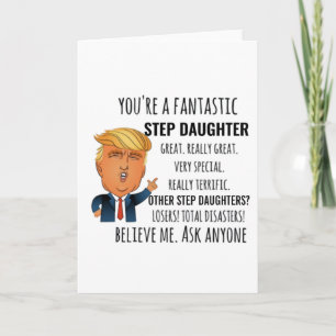Tarjeta Mejor regalo para hijastra