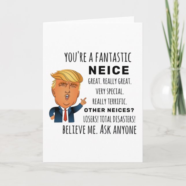 Tarjeta Mejor regalo para sobrina (Anverso)