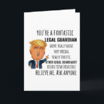 Tarjeta Mejor regalo para tutor legal<br><div class="desc">Ropa de regalo para hombres,  mujeres,  señoras,  adultos,  niños,  niñas,  parejas,  mamá,  papá,  tía,  tío,  él y ella. Perfecto para cumpleaños,  aniversarios,  escuela,  graduaciones,  fiestas,  Navidad.</div>