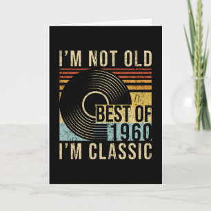 Tarjeta Mejor Retro de Cumpleaños de los años 60