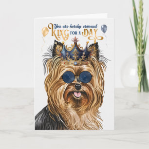 Tarjeta Mejor Rey Perro Terrier por Día Funesto Cumpleaños