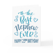 Mejor sobrino de todos Tipografía de cumpleaños nú
