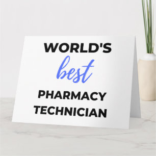 Tarjeta Mejor Técnico Farmacéutico del Mundo 2