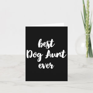 Tarjeta Mejor Tía de Perro Divertida y Linda