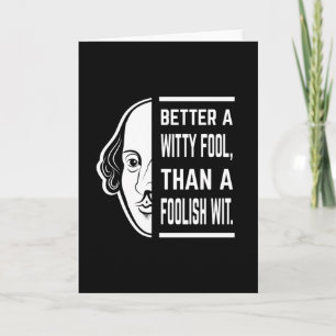 Tarjeta Mejor Una Cita Testigo De Shakespeare