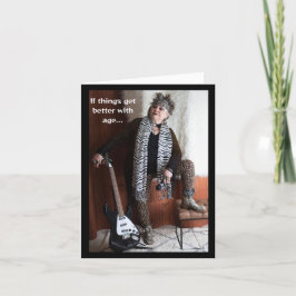 Tarjeta Mejorar con el cumpleaños de la edad