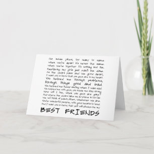 Tarjeta Mejores amigos