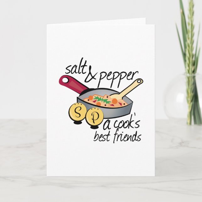 Tarjeta Mejores amigos de los cocineros (Anverso)