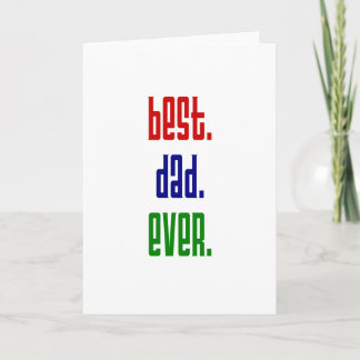 Tarjeta mejores cartas.dad.ever