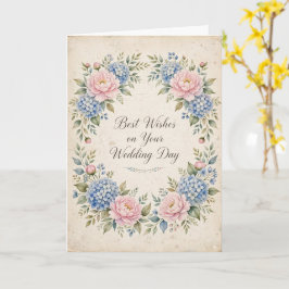 Tarjeta Mejores deseos en tu día de boda