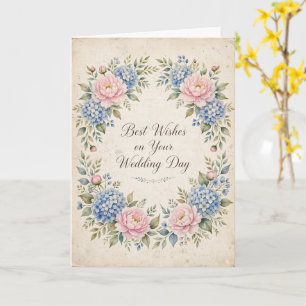 Tarjeta Mejores deseos en tu día de boda