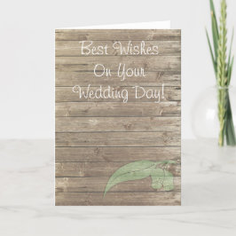 Tarjeta Mejores deseos en tu día de boda Gum Tree