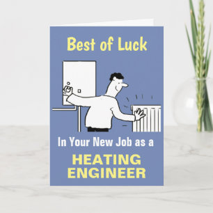 Tarjeta Mejores deseos en tu nuevo trabajo como ingeniero 