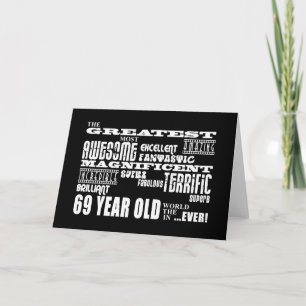 Tarjeta Mejores Sesenta y Nueve Años : Mejores 69 Años