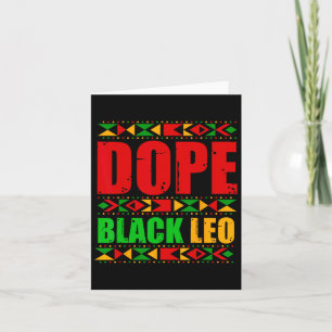 Tarjeta Melanin África: León negro sobre la droga Mes de l
