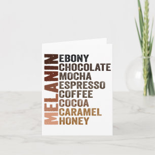 Tarjeta Melanin Camisetas Graciosas Historias Negras en el