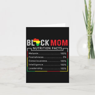 Tarjeta Melanin, Día de la Madre de Historia Negra y Afroa
