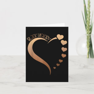 Tarjeta Melanin Heart Black History Mono Orgulloso Black A