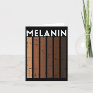 Tarjeta Melanin matiza la historia de las vidas negras Org