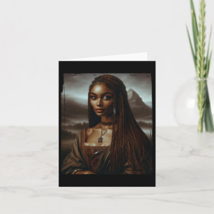 Tarjeta Melanin Mes de la Historia Negra Reina Afro Mona L