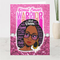 Melanin mujer guerrera del cáncer de mama sobreviv