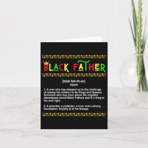 Tarjeta Melanin, padre negro, Día del Padre, 10 de junio M