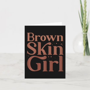 Tarjeta Melanin Reina de la historia negra Chica de la pie