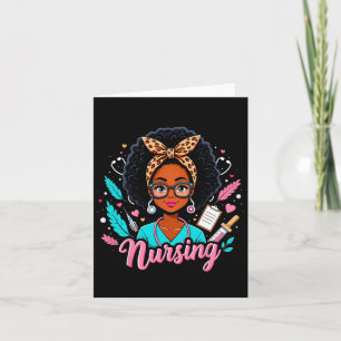 Tarjeta Melanina negra Mes de historia negra pelo afro