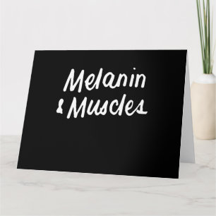 Tarjeta Melanina Y Músculos Negro Es Un Hermoso Gimnasio D