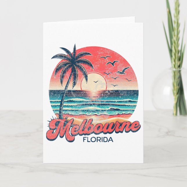 Tarjeta Melbourne Florida  (Anverso)