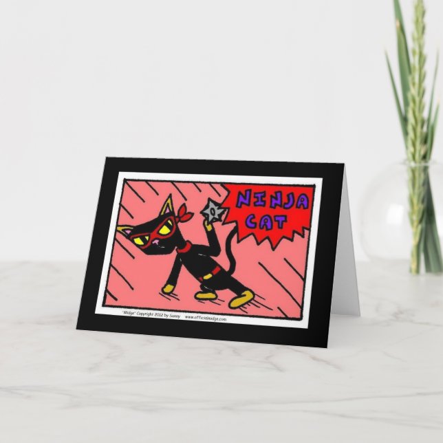 Tarjeta Melios "tarjeta de felicitación del CAT de NINJA" (Anverso)