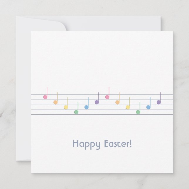 Tarjeta Melodía de primavera de personalizable (Fusión) (Reverso)