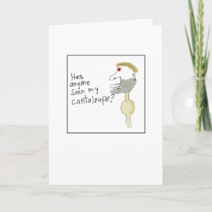 Tarjeta Melón Cantalupo Ilustrado Perdido