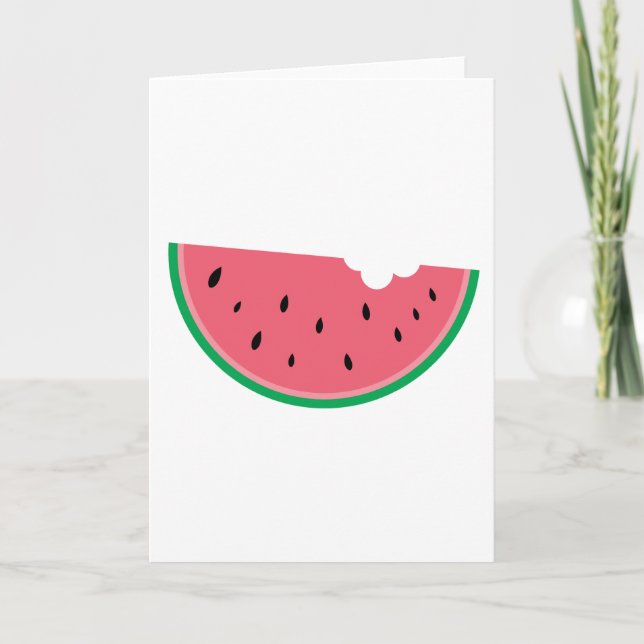 Tarjeta Melón de agua Fruta dulce Salud fresca (Anverso)