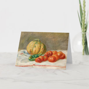 Tarjeta Melon et Tomates   Pierre-Auguste Renoir