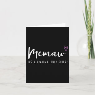 Tarjeta Memaw como una abuela solo que más genial Día de l