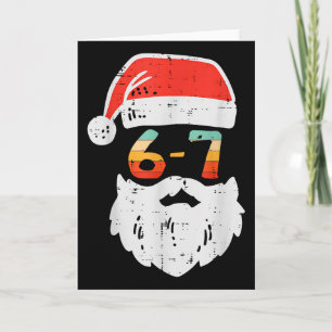 Tarjeta Meme 67 Santa Xmas Seis Siete Navidad Adolescentes