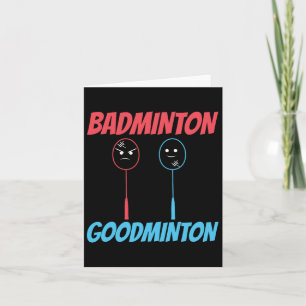 Tarjeta Meme de Badminton Goodminton Racket