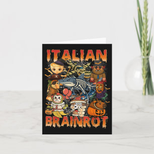 Tarjeta Meme de Brainrot italiano Halloween C