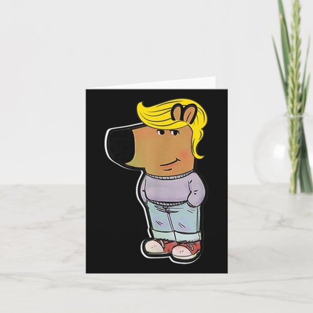 Tarjeta Meme de Chill Trump Meme (Anverso)